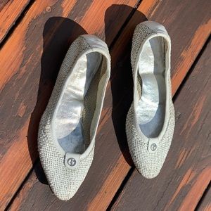 Georgio Armani White Flats